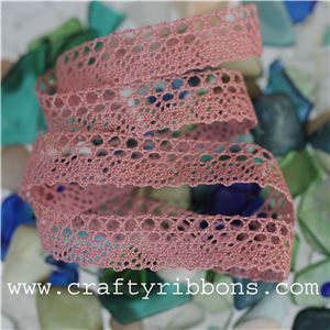 Morlaix Cotton Lace - Rosy Mauve
